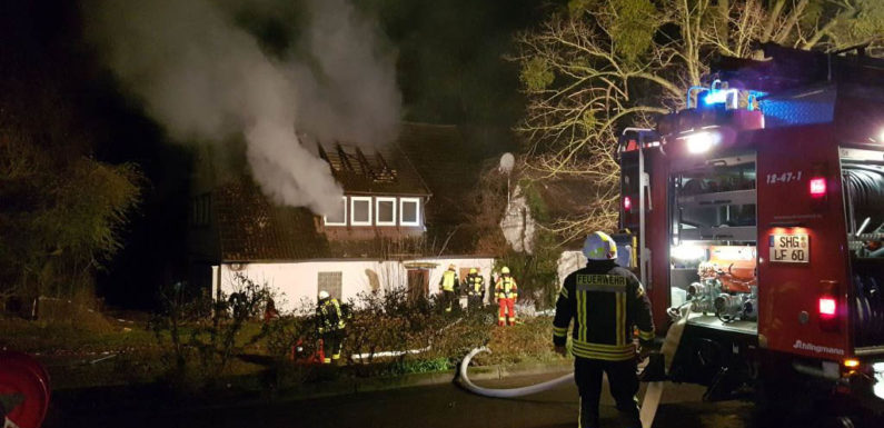 Bückeburg: Brand in leerstehendem Gebäude