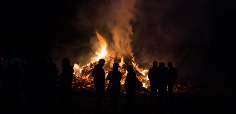 Osterfeuer 2022 in Stadthagen