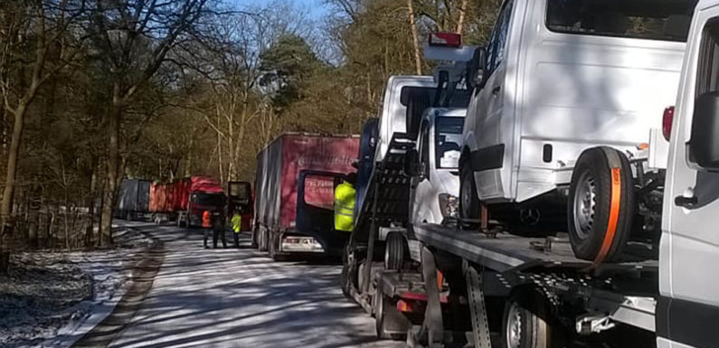 Landesweite Kontrollen im Schwerlastverkehr: 31 von 50 Fahrzeugen beanstandet