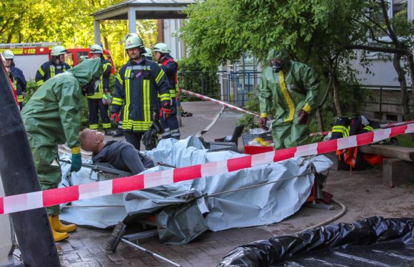 Übung für den Ernstfall: Rauchentwicklung wird zum Gefahrguteinsatz