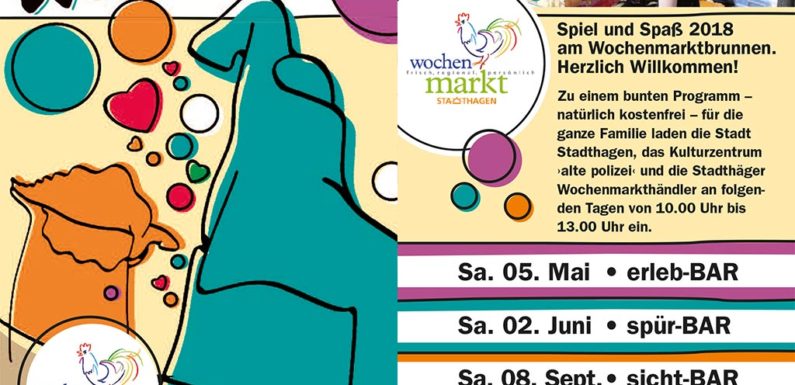 „SpiSpa am WoMaBru!“: Spiel und Spaß für die ganze Familie am Wochenmarktbrunnen