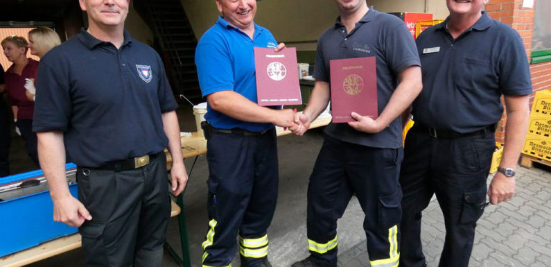 Kreisfeuerwehr: Tobias Melitz und Thorsten Lukaszyk befördert