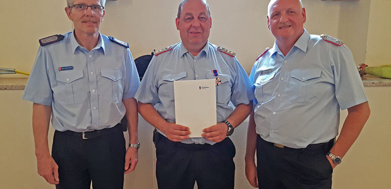 Deutsches Feuerwehr Ehrenkreuz in Silber für Marko Bruckmann