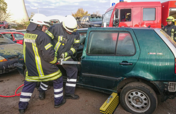 Feuerwehr übt Rettung