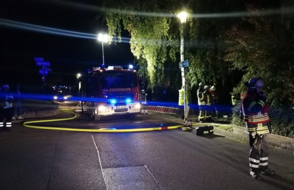 Bad Eilsen: Feuerwehr löscht brennenden Sperrmüllhaufen