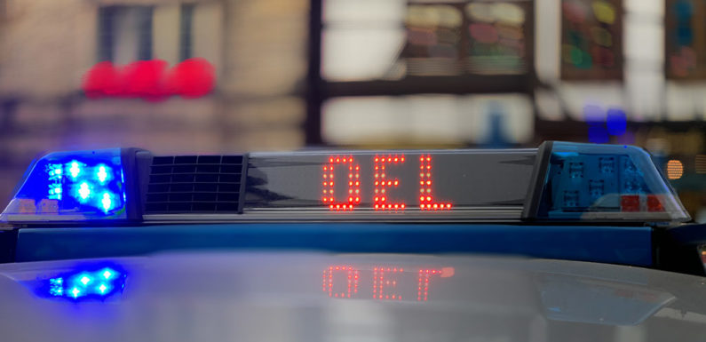 Gefahrenstelle durch Ölspur