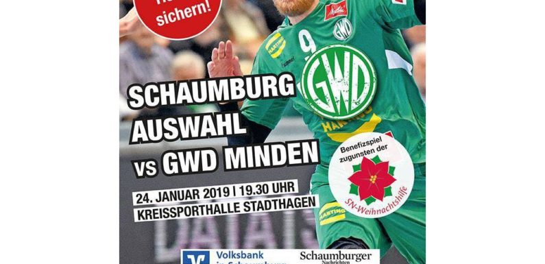 Schaumburg Auswahl vs. GWD Minden: Benefiz-Handballspiel in Stadthagen