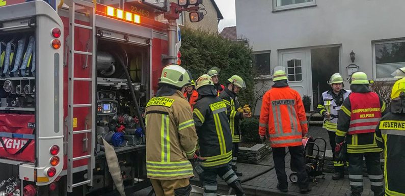 Saunabrand in Sülbeck