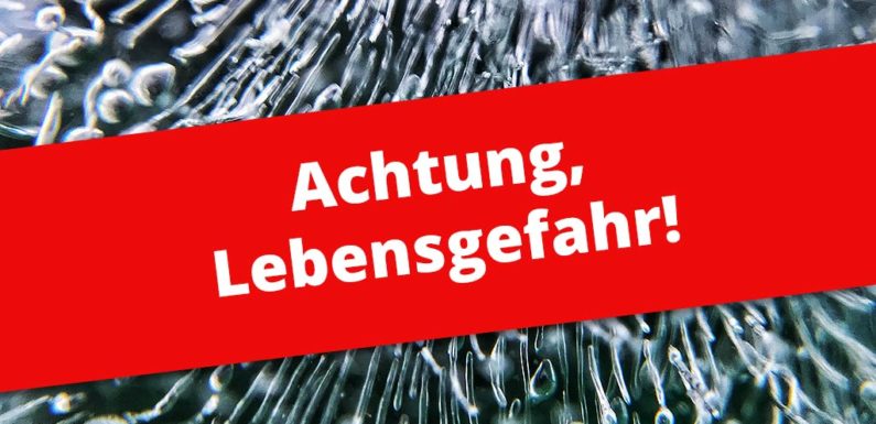 Achtung Lebensgefahr: Feuerwehr warnt vor dem Betreten von Eisflächen