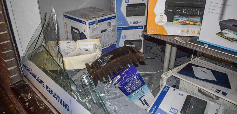 Obernkirchen: Rabiate Täter zerstören Fenster und klauen Waren