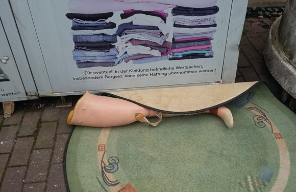 Beinprothese unsachgemäß entsorgt