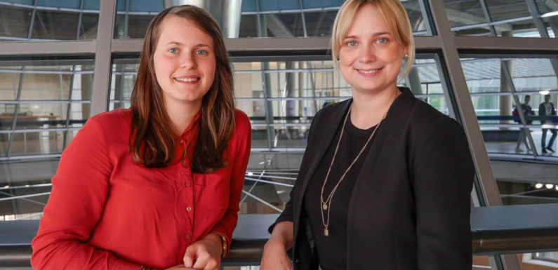 Chantal Ucko aus Stadthagen für vier Wochen bei Marja-Liisa Völlers im Deutschen Bundestag