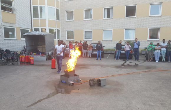 Brandschutzerziehung in Flüchtlingsunterkunft Bad Nenndorf