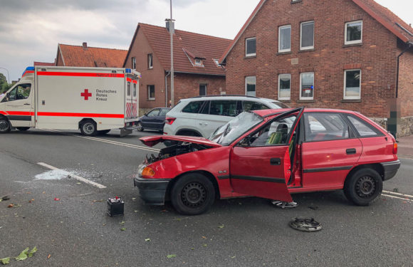 B65: Verkehrsunfall glimpflich ausgegangen