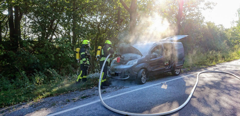 Feuer im Motorraum
