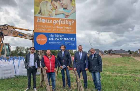 Seggebruch: Volksbank-Baugebiet „Im Cronsbruche“ heiß begehrt – Noch vor Erschließung des 2. Bauabschnitts sind Grundstücke bereits reserviert