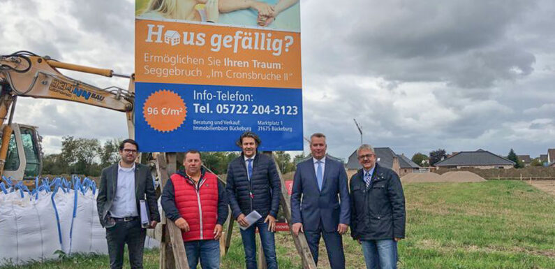 Seggebruch: Volksbank-Baugebiet „Im Cronsbruche“ heiß begehrt – Noch vor Erschließung des 2. Bauabschnitts sind Grundstücke bereits reserviert