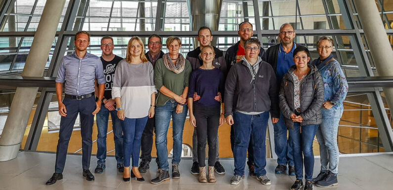 Presseteam der Kreisfeuerwehr zu Besuch bei Marja-Liisa Völlers in Berlin
