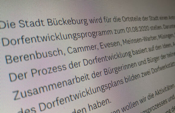 Gemeinsames Entwicklungsprogamm der Bückeburger Dörfer