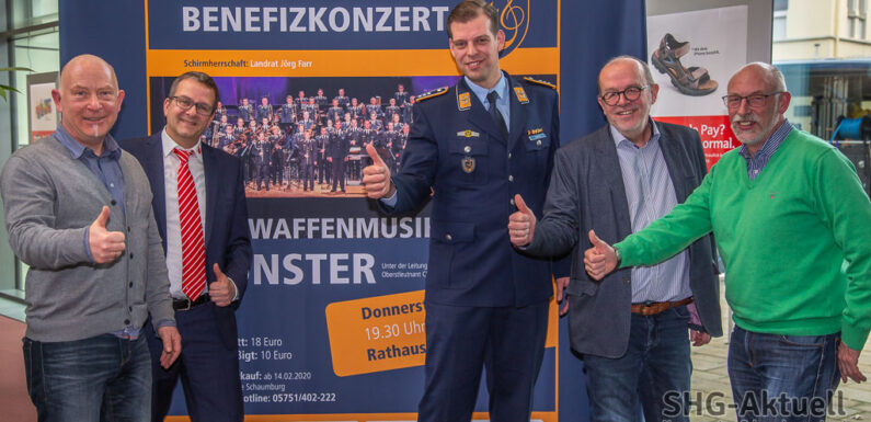 Benefizkonzert des Luftwaffenmusikkorps Münster im Rathaussaal Bückeburg
