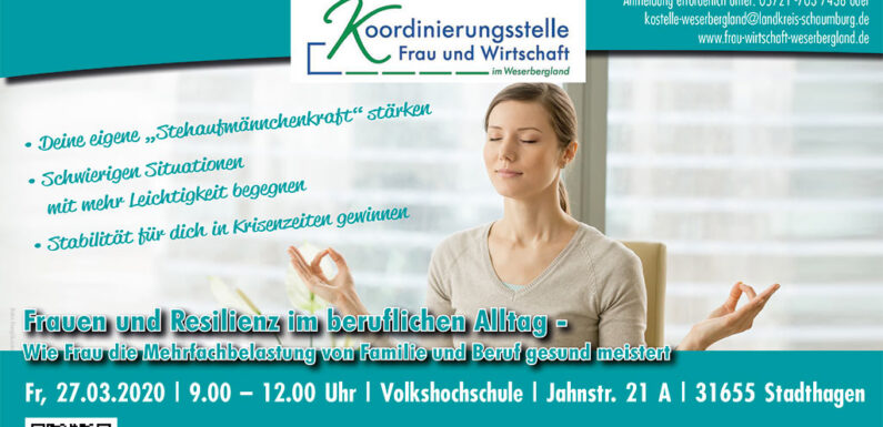 (Abgesagt!) Workshop: Frauen und Resilienz im beruflichen Alltag