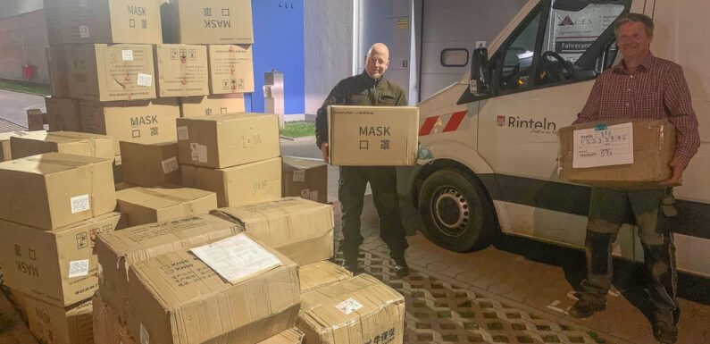 Landkreis Schaumburg und Stadt Rinteln bekommen 100.000 OP- und FFP2-Schutzmasken aus China