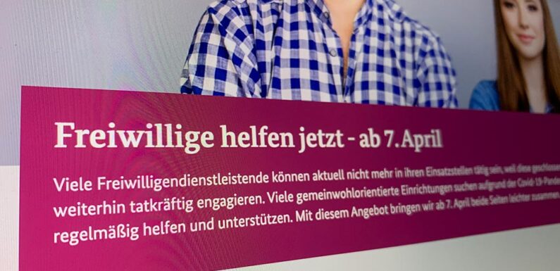 Junge Freiwillige für Krisenbewältigung gesucht: Online-Plattform startet am 7. April