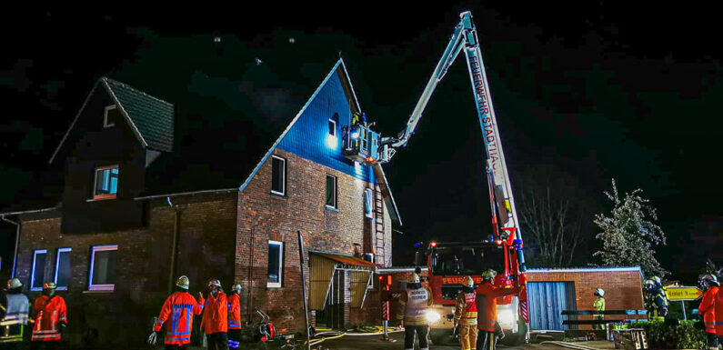 Nächtlicher Feuerwehreinsatz in Helpsen