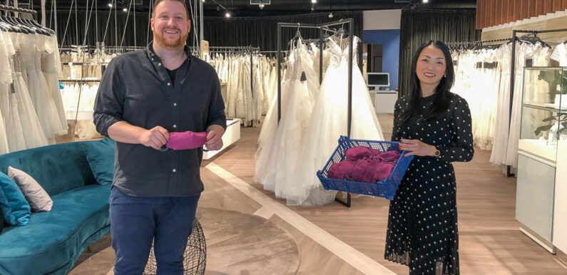 Stadthagen: Hochzeitshaus Lin-Riehl spendet selbst genähte Gesichtsmasken