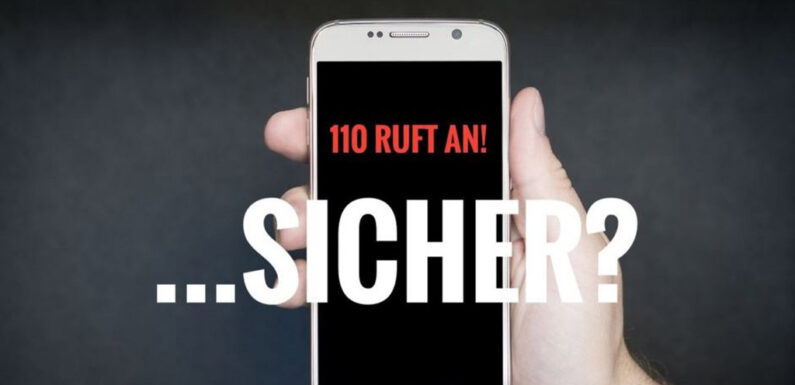 Polizei warnt: „Wir rufen niemals mit der 110 an!“