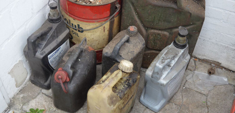 Illegal Altöl entsorgt