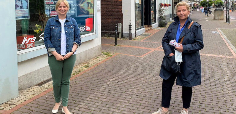 Mentorin Marja-Liisa Völlers trifft Mentee Johanna Harmening