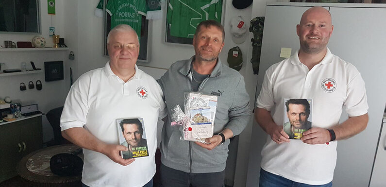 DRK-Vorstand trifft ehemaligen Fußballprofi und Nationalspieler Uli Borowka