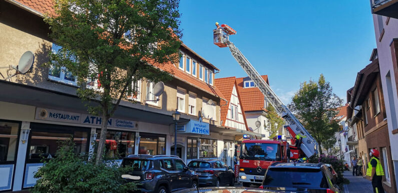 Bückeburg: Sperrung der Wallstraße wegen Personenrettung