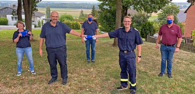 Förderverein der Kinder- und Jugendfeuerwehren der Samtgemeinde Sachsenhagen übergibt Masken