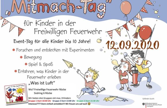 Mitmach-Tag der Kinderfeuerwehr Röcke