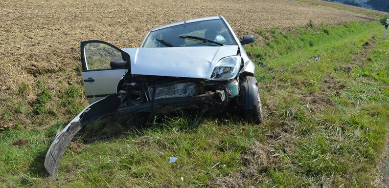 Mit 1,96 Promille von Fahrbahn abgekommen