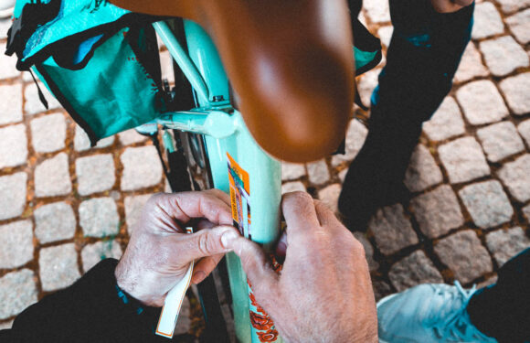 Fahrrad-Codierung bei der Polizeistation Lindhorst