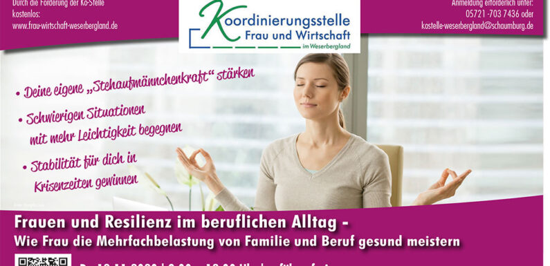 Kostenloser Workshop: Frauen und Resilienz im beruflichen Alltag