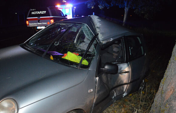 Auto prallt gegen Baum: Fahrer (21) schwer verletzt