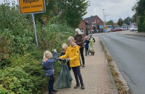 Kontaktstelle Ehrenamt unterstützt Seggebrucher Hort bei Müllsammelaktion