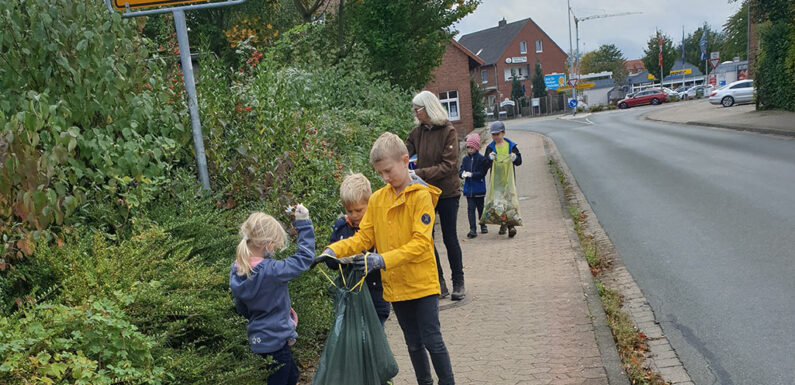 Kontaktstelle Ehrenamt unterstützt Seggebrucher Hort bei Müllsammelaktion