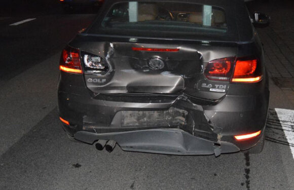 Übersehen und aufgefahren