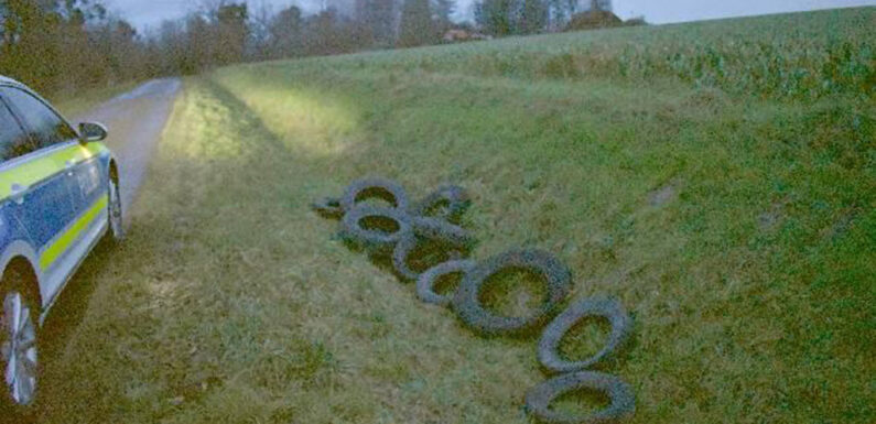 Illegale Altreifenentsorgung in Bückeburg