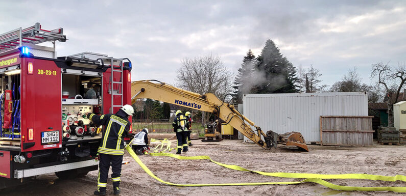 Brand an Baucontainer: Zeugenaussage hilft bei Tataufklärung