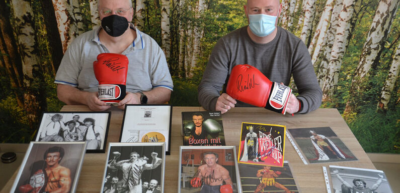 Auktion für den guten Zweck: Ex-Profiboxer René Weller schickt signierte Handschuhe und Fotos zu DRK Bückeburg
