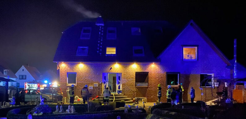 Zimmerbrand in Sachsenhagen
