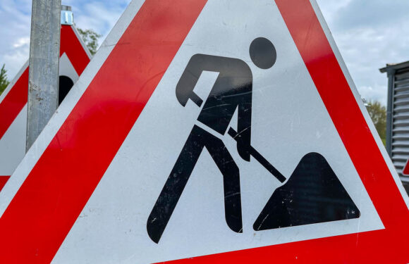 Sperrung der Kreisstraße 33 in Pollhagen