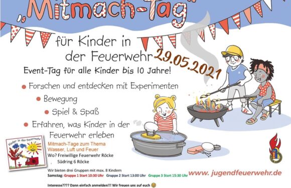 Forschen und entdecken beim Mitmach-Tag der Kinderfeuerwehr Röcke