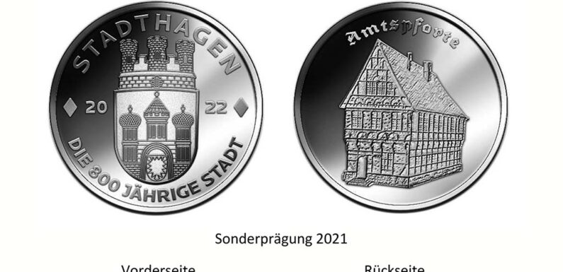 Limitierte Sonderprägung „Stadthagen – Die 800-jährige Stadt“ bestellbar